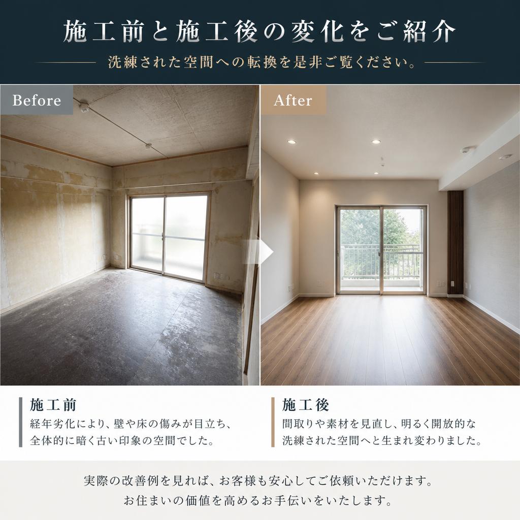 ビフォーアフターの実績