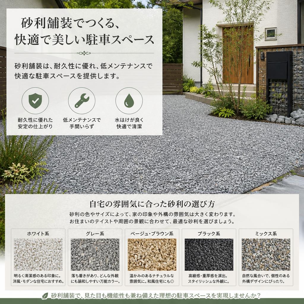 砂利舗装の利点と選び方