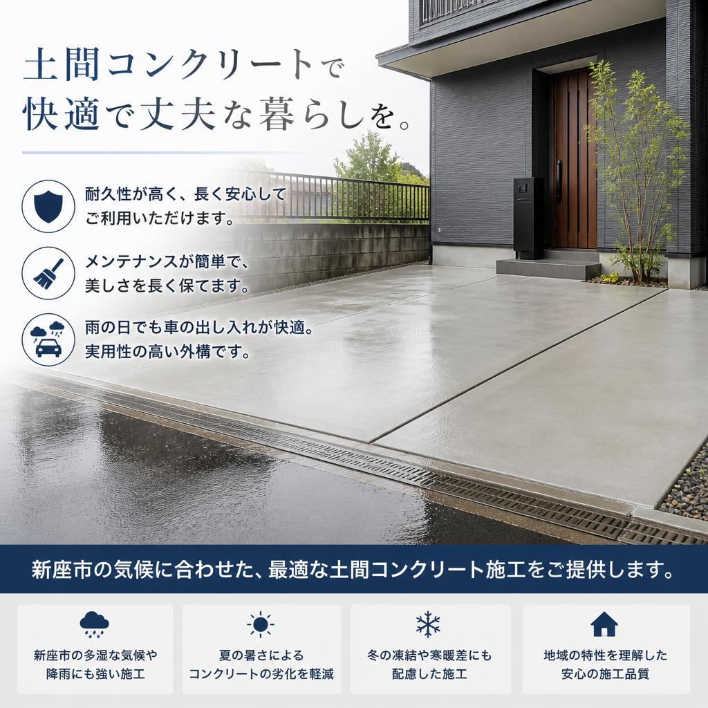 土間コンクリートのメリット