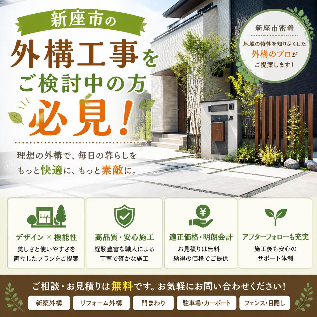 新座市の外構工事をご検討中の方必見！
