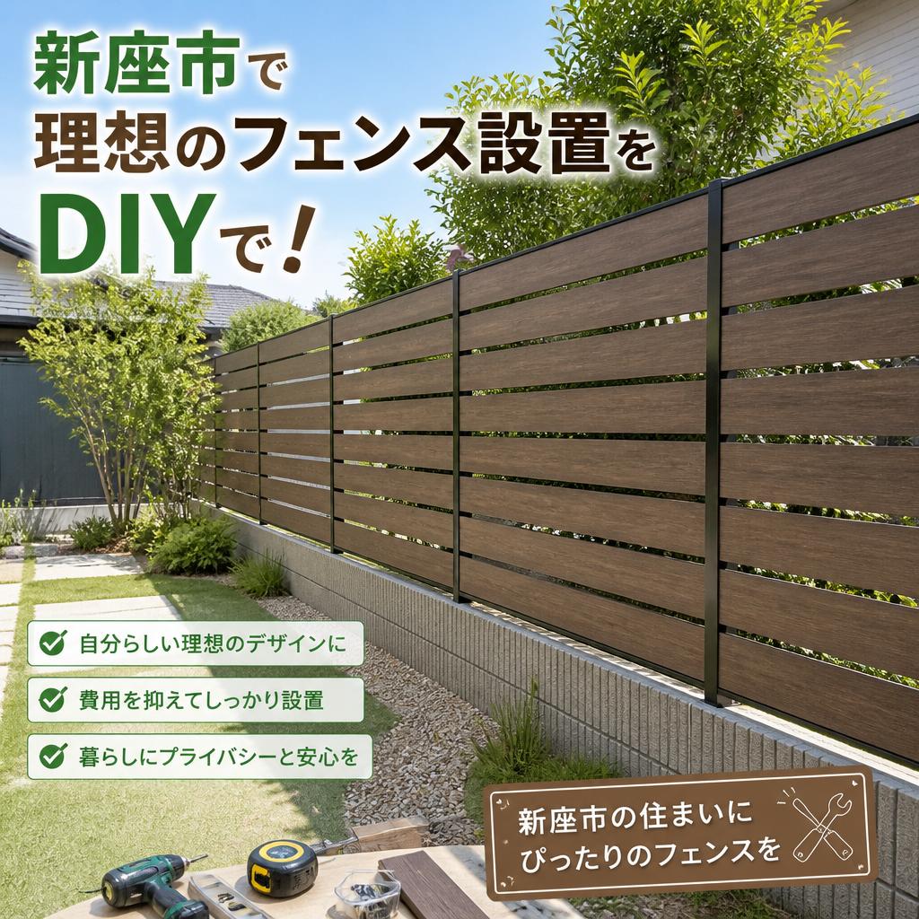 新座市で理想のフェンス設置をDIYで！
