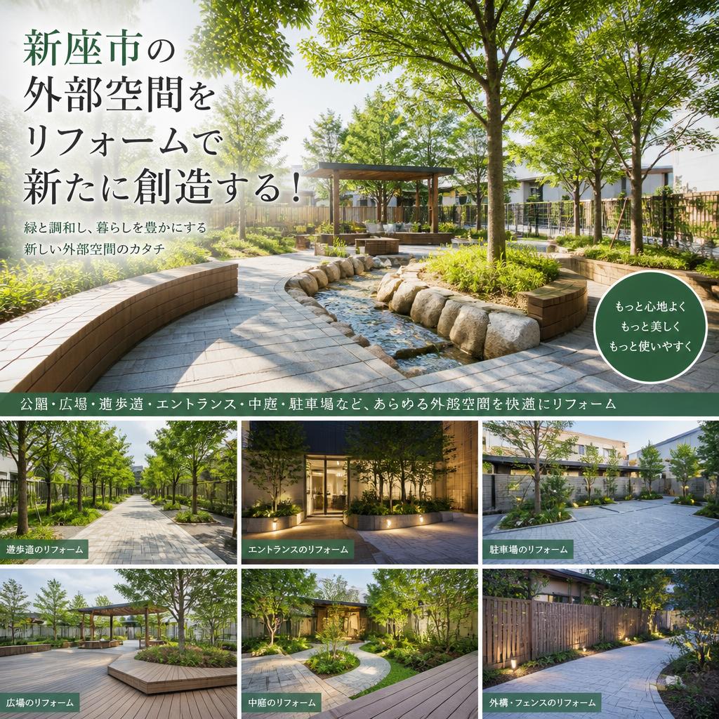 新座市の外部空間をリフォームで新たに創造する！