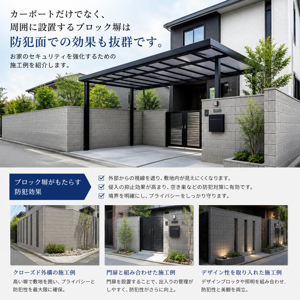 3. ブロック塀で安全性アップ