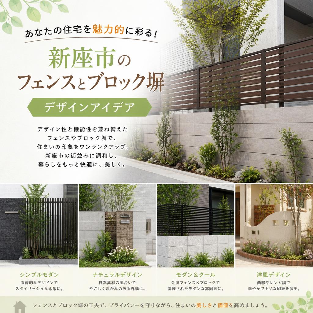 あなたの住宅を魅力的に彩る！新座市のフェンスとブロック塀デザインアイデア