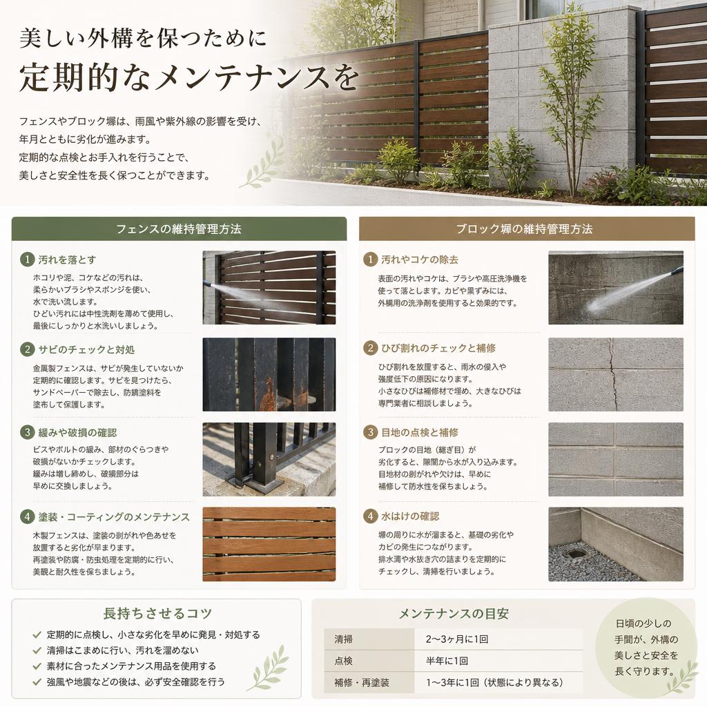 メンテナンスの重要性とケア方法