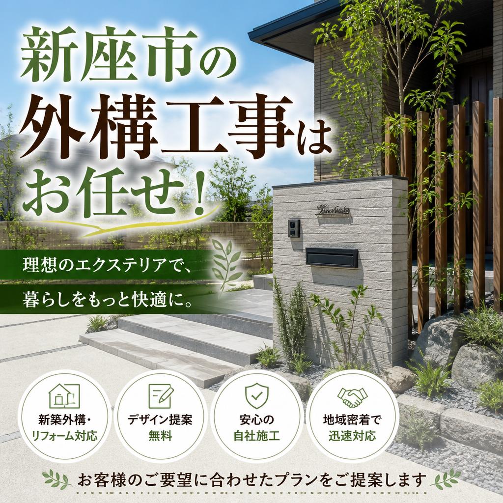 新座市の外構工事はお任せ！