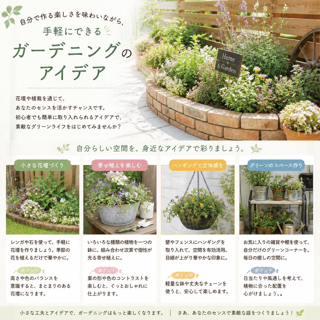 DIYガーデニングの楽しみ方