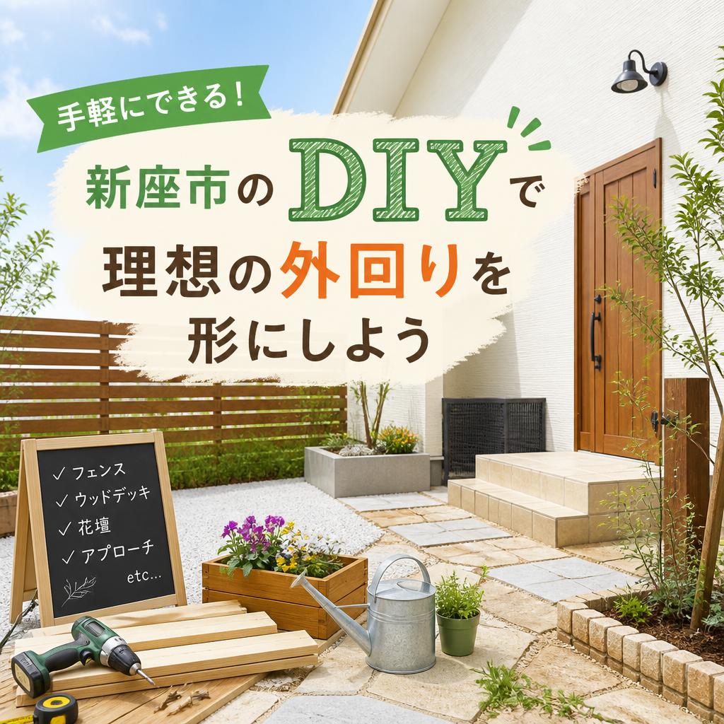 手軽にできる！新座市のDIYで理想の外回りを形にしよう