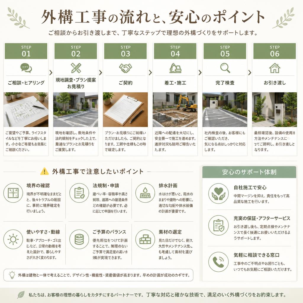 施工の流れとポイント