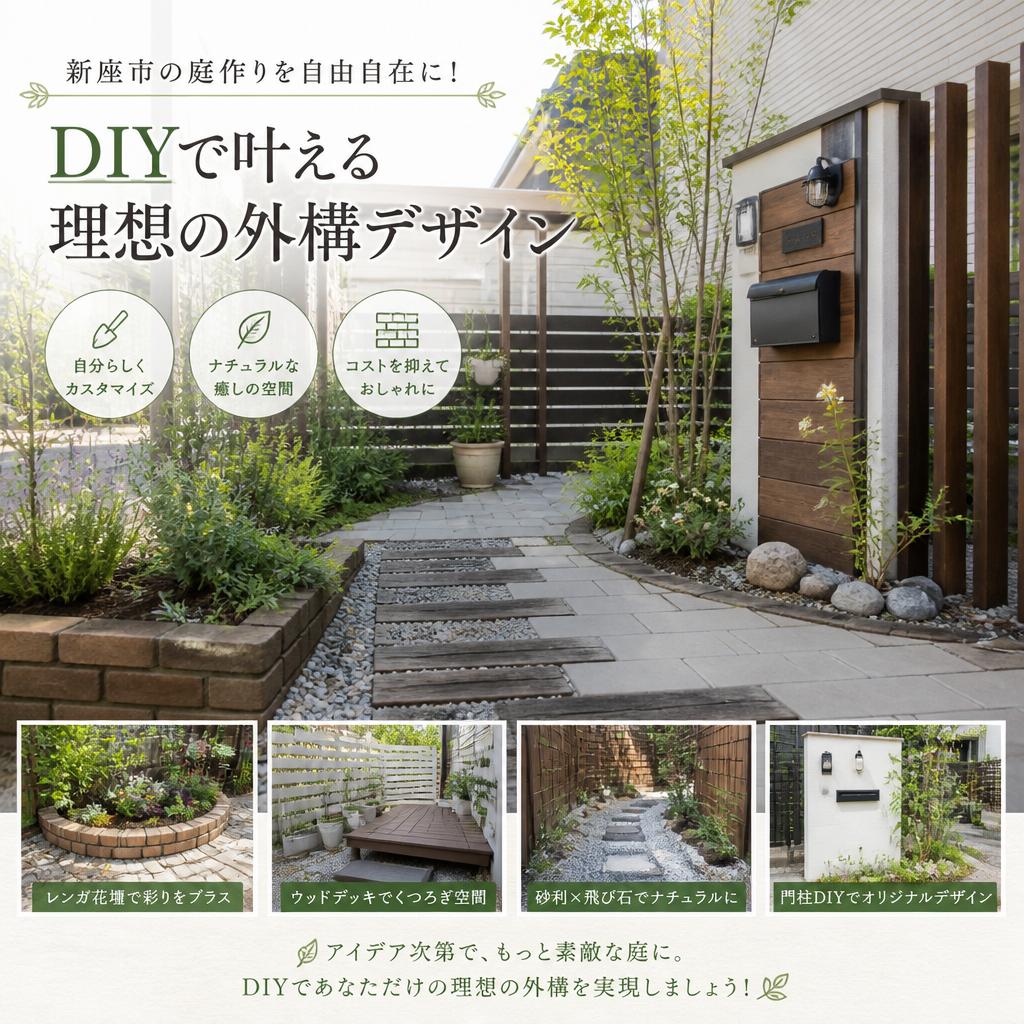 新座市の庭作りを自由自在に！DIYで叶える理想の外構デザイン