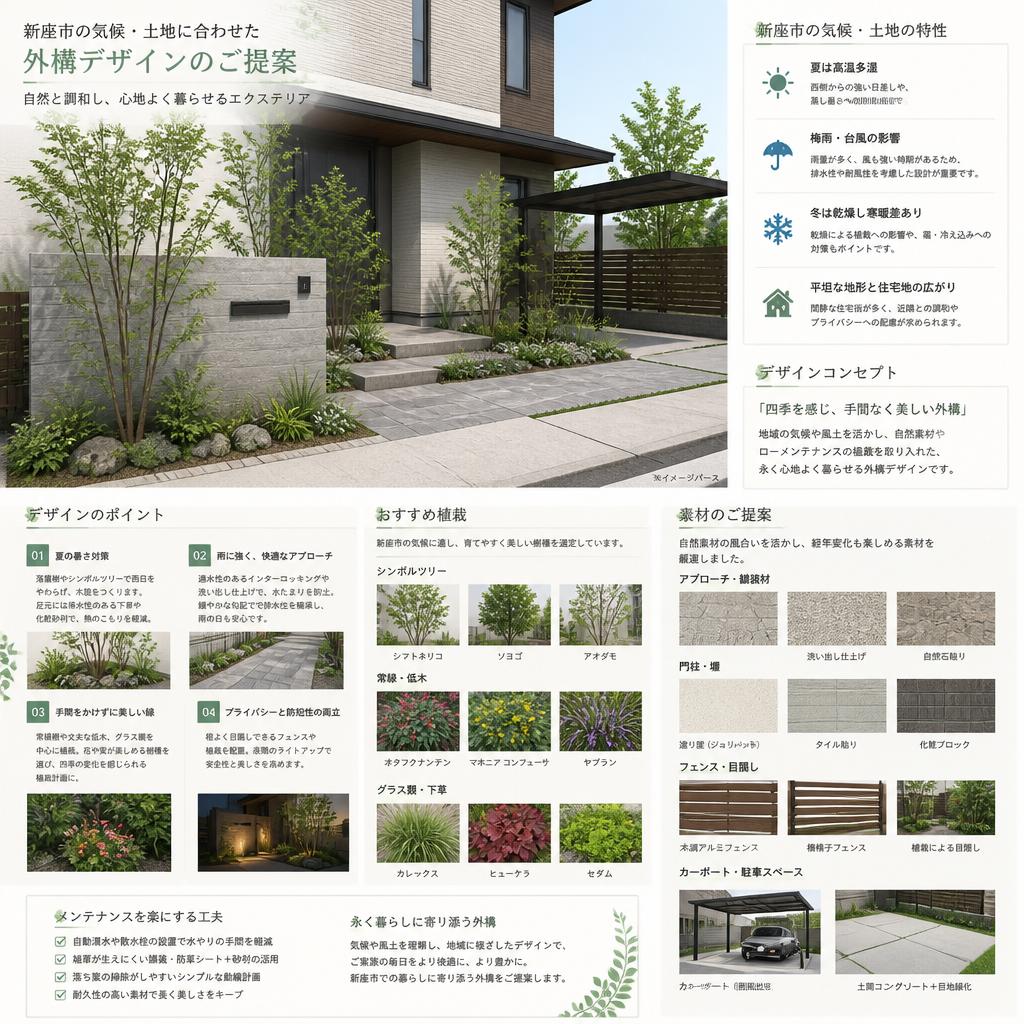 新座市ならではの外構デザインの魅力