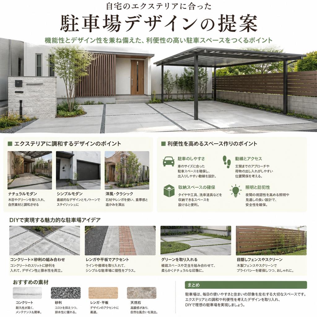 駐車場デザインのアイデア