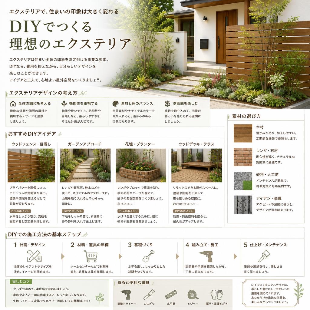 エクステリアデザインで生活を彩る