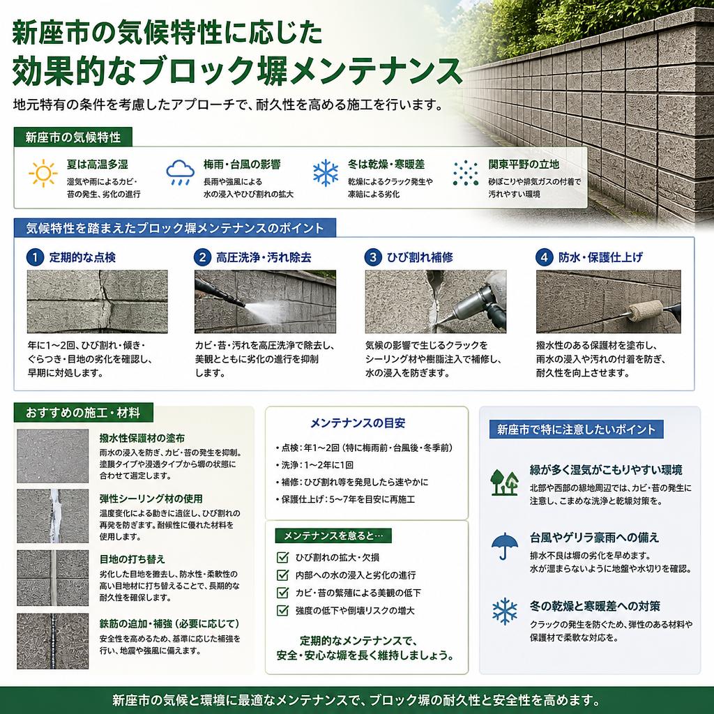 2. 新座市の気候に最適なメンテナンス方法