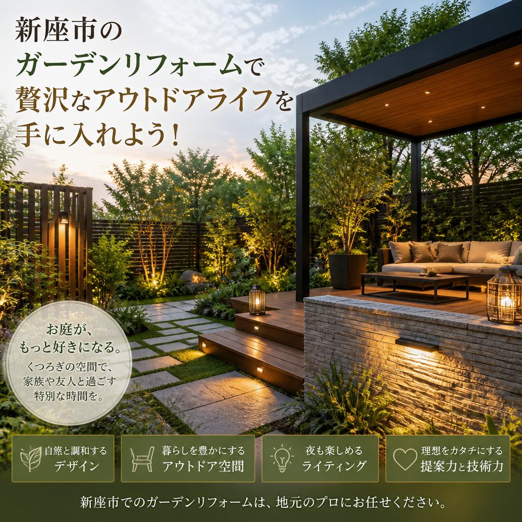 新座市のガーデンリフォームで贅沢なアウトドアライフを手に入れよう！