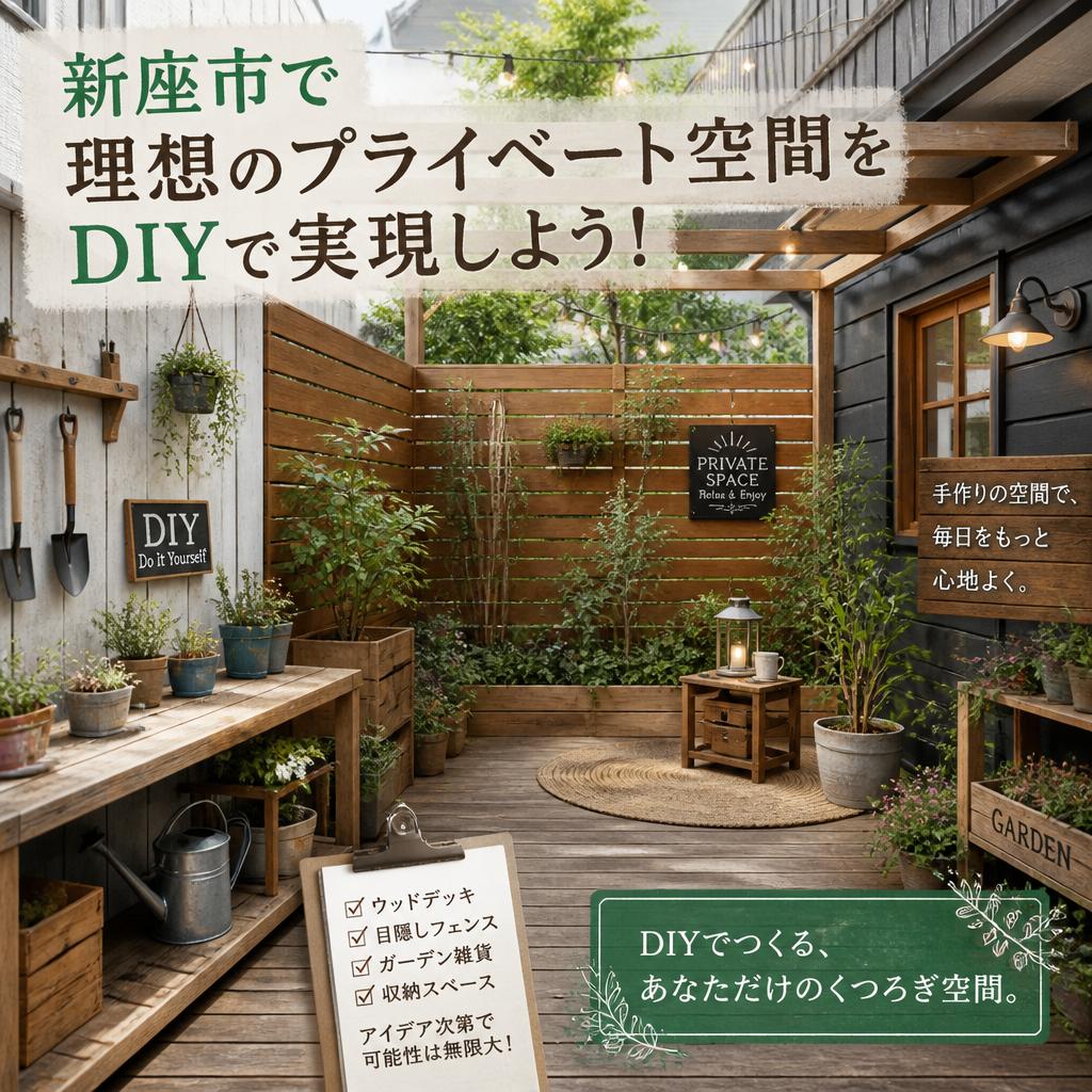 新座市で理想のプライベート空間をDIYで実現しよう！