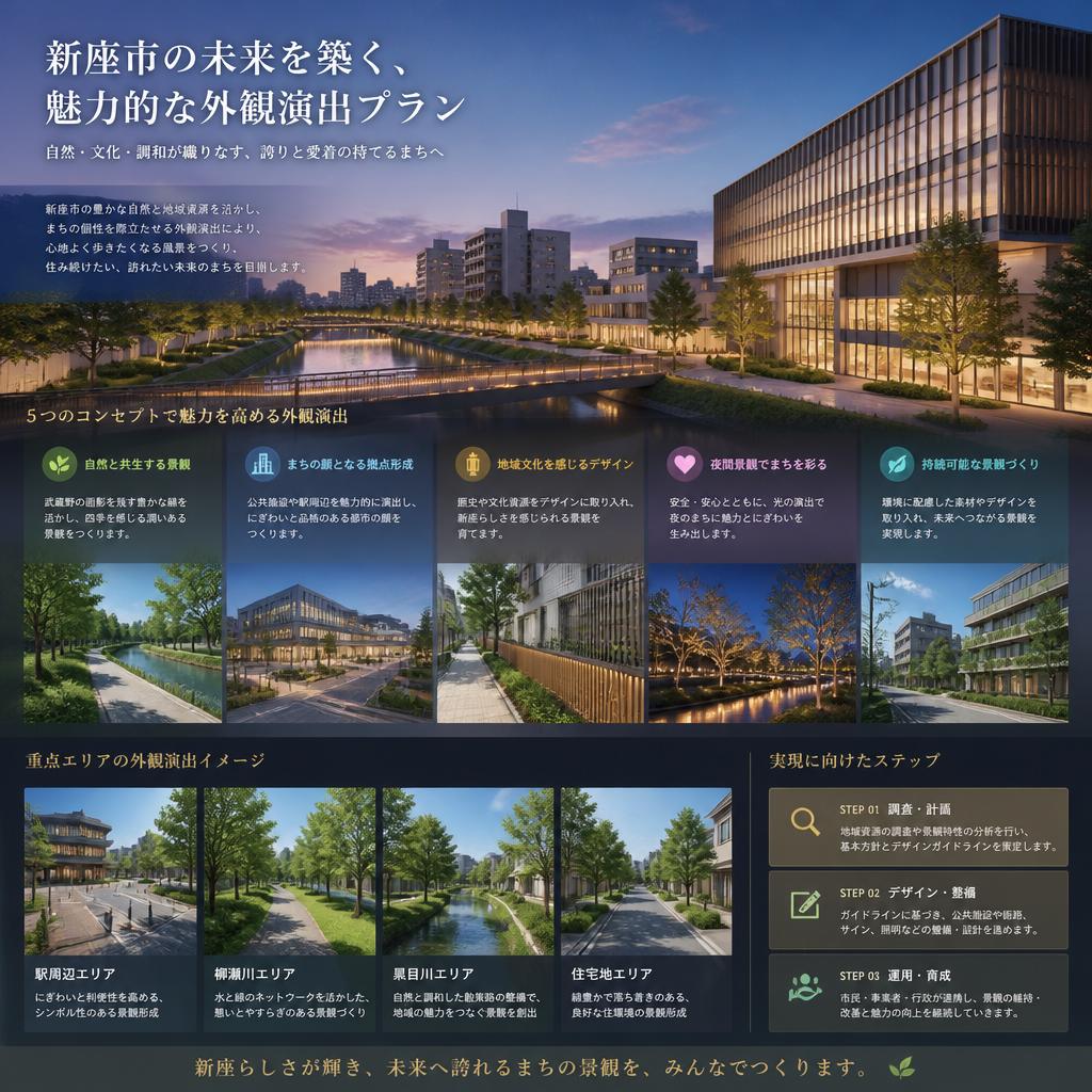 新座市の未来を築く、魅力的な外観演出プラン