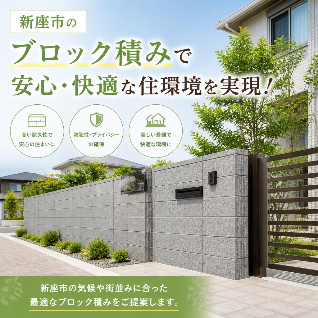 新座市のブロック積みで安心・快適な住環境を実現！